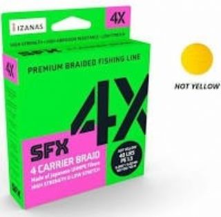 Sufix SFX 4 Carrier Braid Hot Yellow 300yds